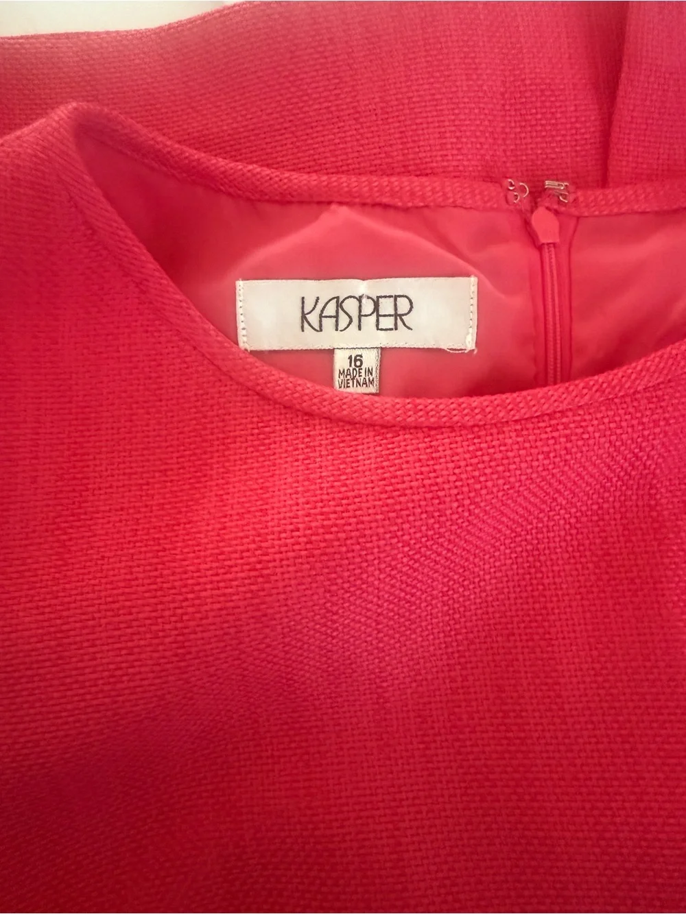 Kasper Sleeveless Hot Pink Sheath Dress#B14